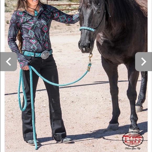 Cowgirl Tuff Just Tuff Black Trousers - Picture 3 of 12